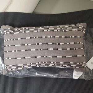 Hotel Collection Grey Beaded Accent Pillow NWT